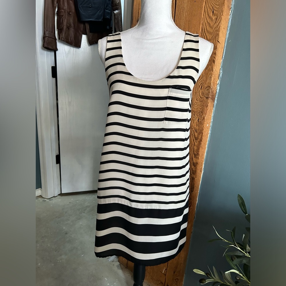 Joie striped silk tank dress